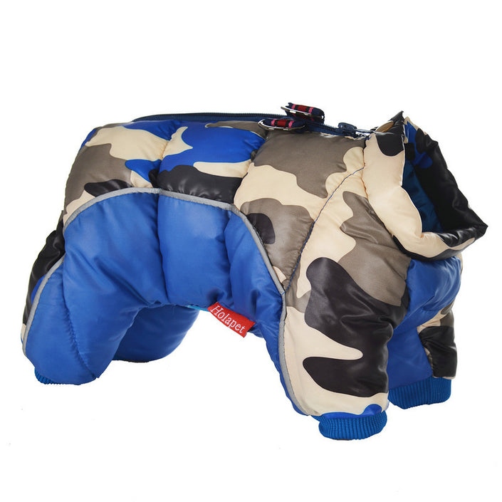 Dog camouflage cotton coat