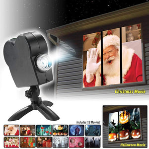 Halloween  Christmas Laser Projector 12 Movies Disco Light Mini Size