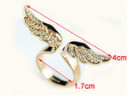 Angel wings full diamond ring