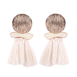 Boa ethnic tassel earrings