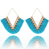 Earring alloy geometric V color