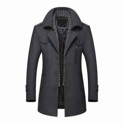 Men's woolen coat