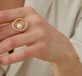 Ring pearl ring