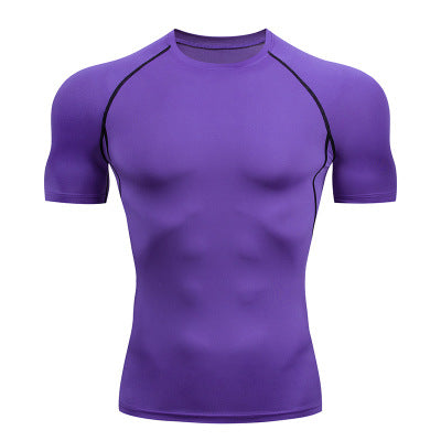 Solid color quick-drying bottoming short sleeve