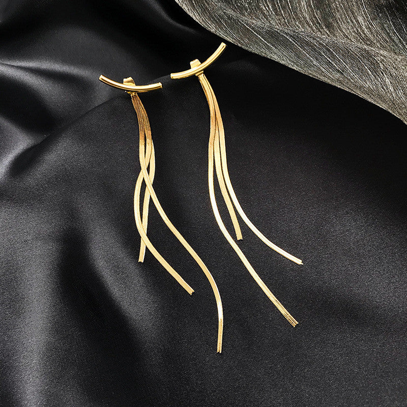 Ladies Smiley Tassel Earrings