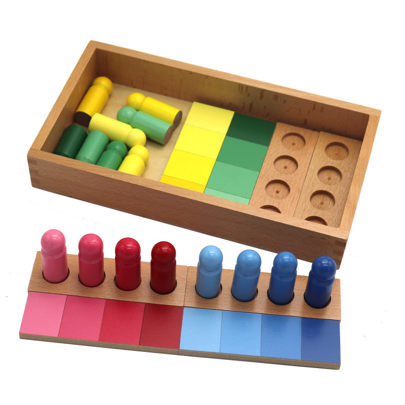 Color corresponding to building block teaching aid