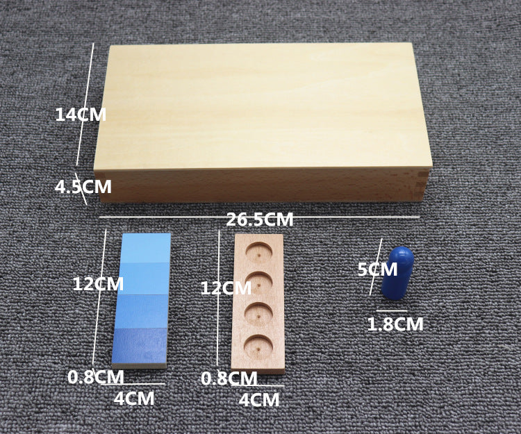 Color corresponding to building block teaching aid
