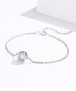 Simple small round zircon bracelet