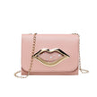 Lip phone bag messenger chain pouch