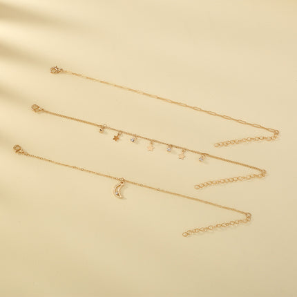 Creative combination design accessories fresh star Moon Tassel simple and easy-to-wear Maestros Bracelet
