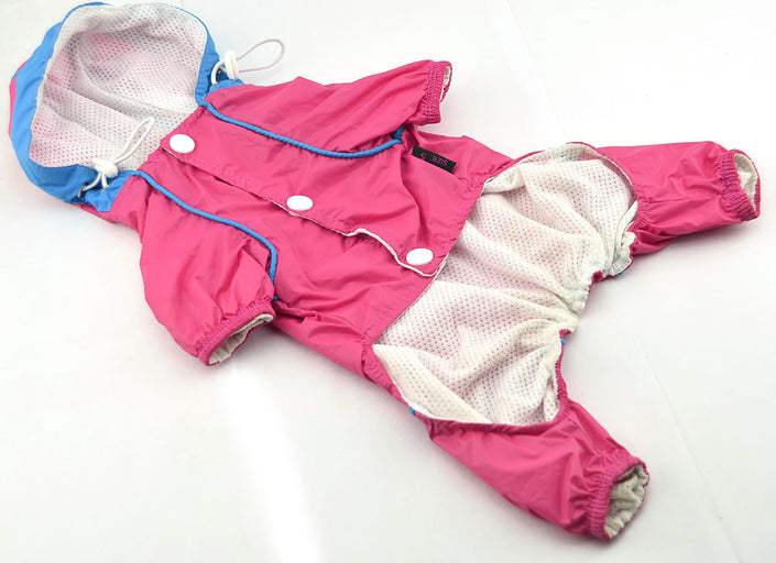 PVC raincoat double thick mesh pet raincoat