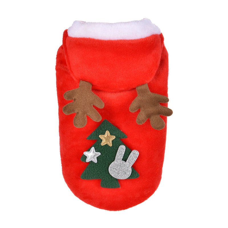 Cat Dog Clothes Small Dogs Santa Costume