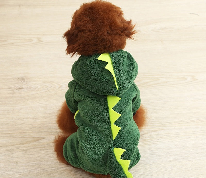 Autumn And Winter Transformed Into Dog Pet Costumes hollow