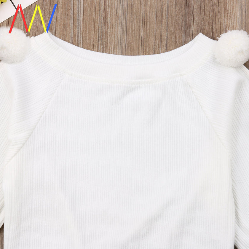Baby girl Kids Girls Clothes Sets Sweater Skirt Warm