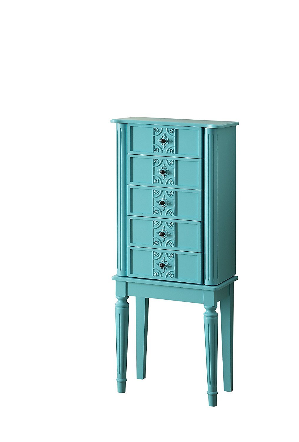 16' X 10' X 40' Silver Mirror Jewelry Armoire