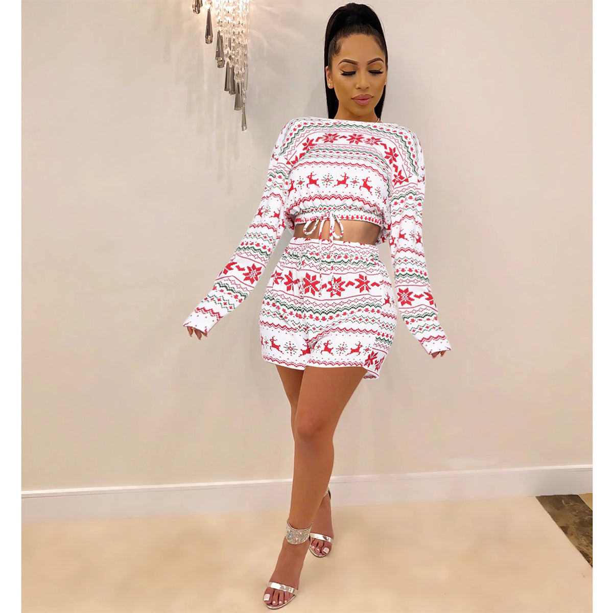 Women Pajama Sets Long Sleeve 2Pcs
