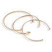Simple personality leaf three-piece bracelet