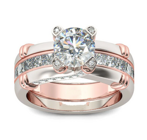 925 sterling silver engagement ring set