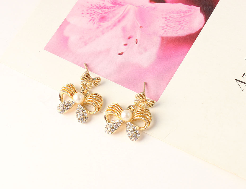 Wholesale real gold flowers, crystal water drops, peacock two piece suite, pendant necklace, jewelry set, women's Bridal Jewelry