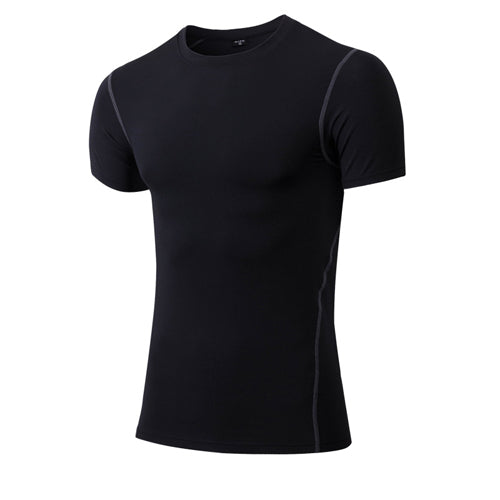 Solid color quick-drying bottoming short sleeve