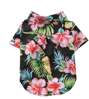 Hawaiian dog style shirt clothes