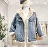 BF-style Single-breasted Two-sided Denim Jacket