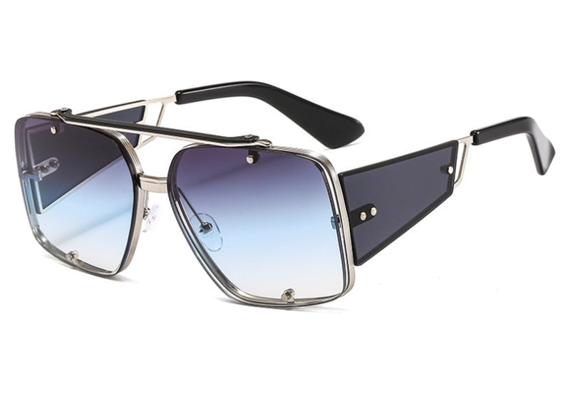 Retro Metal Big Frame Sunglasses Popular In Europe And America