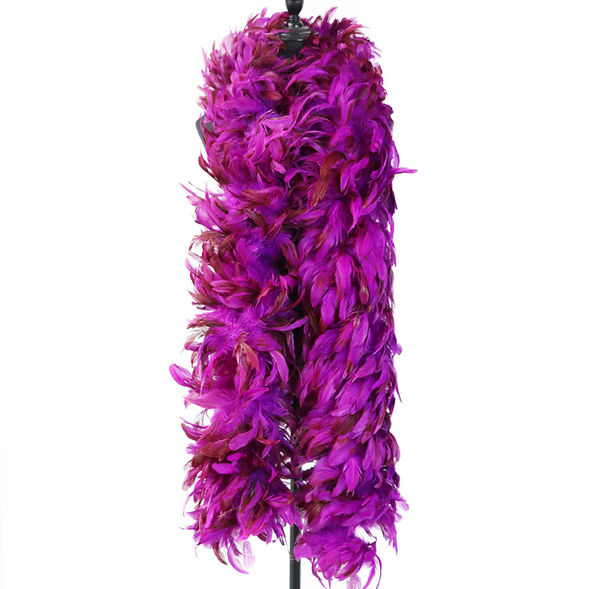Catwalk Dress Up Colorful Chicken Feather Scarf Accessories Velvet Strips