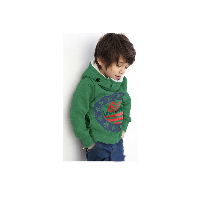 Fashion Kids Plus Cashmere Lamb Wool Hooded Sweater