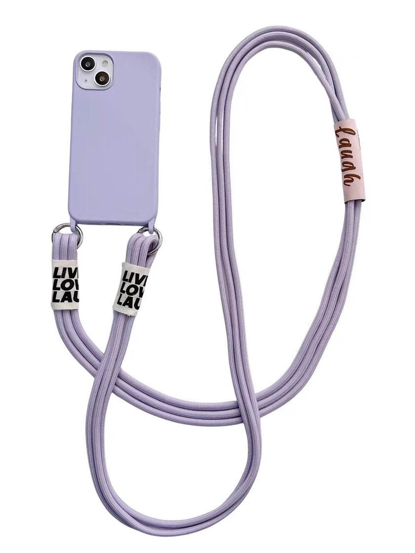 Diagonal Lanyard Soft Strap Hanging Neck Silicone Phone Case