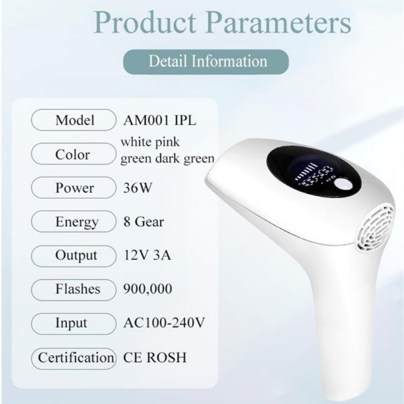 IPL Laser Epilator Flashes 8 Levels Hair Removal Epilator For Women Photoepilator Painless Electric Epilator Shaver