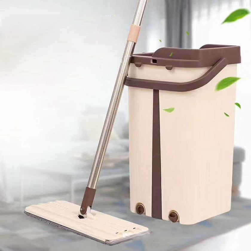 Hand-Free Mop Set Home Lazy Mop Free Hand-Washing Flat Mop