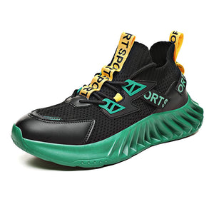 Front Lace Round Head Flying Thread Knitted Fashion Casual Spot Men's Daily Low-top Sneakers