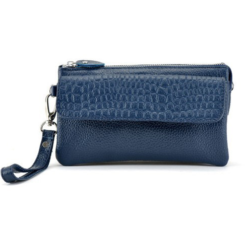 Large Capacity Genuine Leather Bags Clutch Wristlet Bag Day Cutches Handbags Coin Purses