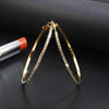 New Korean fashion earrings Simple personality hollow earrings ring ring earrings earrings