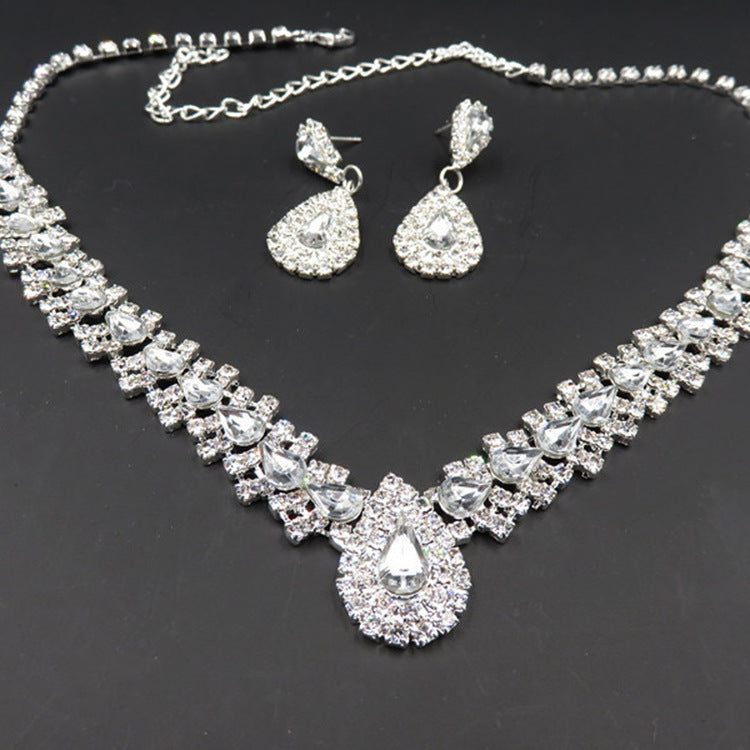 Wedding Accessories Earrings Set Drop Necklace Aliexpress