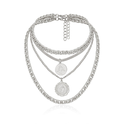 Hip Hop Thick Chain Necklace Lace Tag Necklace