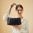 Fashion Design Crossbody Woman's Shoulder Bags Folded Cloud Portable Simple Style Solid Bag Female High Quality Leather Handbag