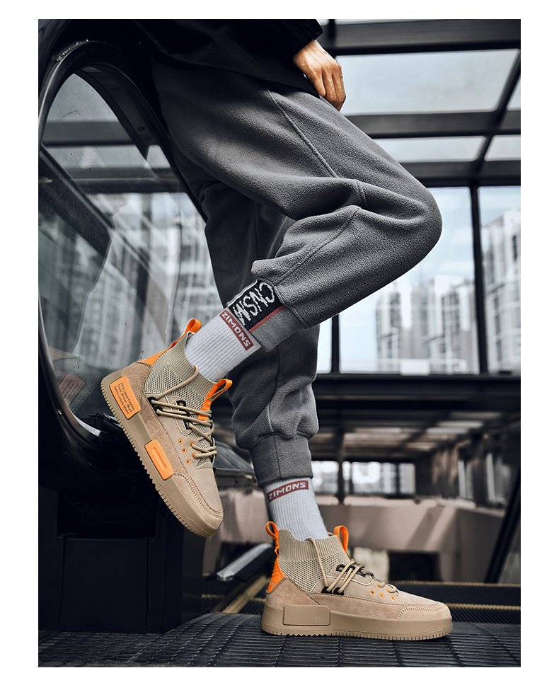 Casual high-top canvas shoes