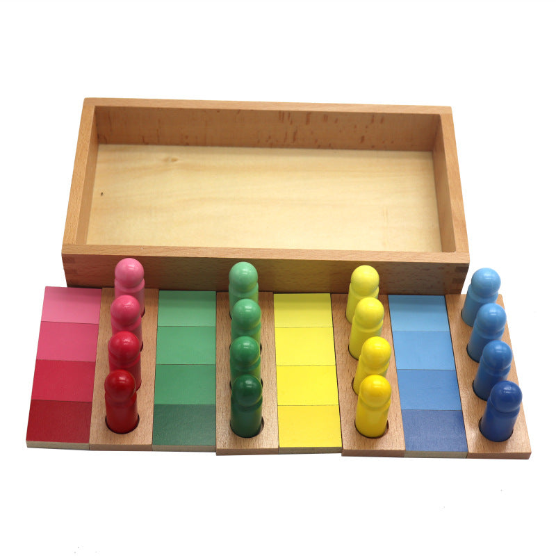 Color corresponding to building block teaching aid
