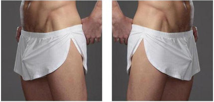 Milk silk split loose loose pants for men