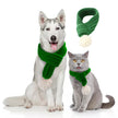 Pet gift and warm wool scarf