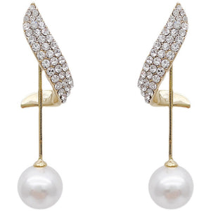 New Trendy High-end Earrings Retro Light Luxury Simple Earrings
