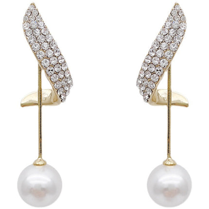 New Trendy High-end Earrings Retro Light Luxury Simple Earrings