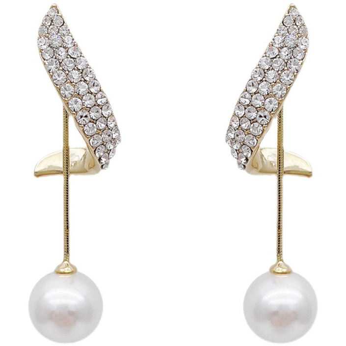 New Trendy High-end Earrings Retro Light Luxury Simple Earrings