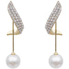 New Trendy High-end Earrings Retro Light Luxury Simple Earrings