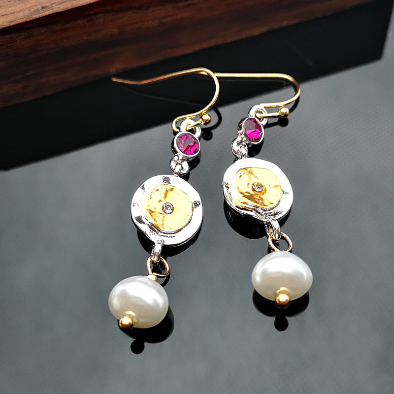 Coin Pearl Earrings