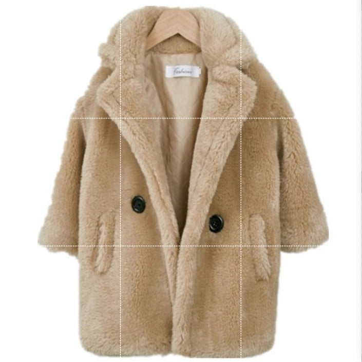 Big Kids Fur Coat In Autumn And Winter Coat Alpscommerce