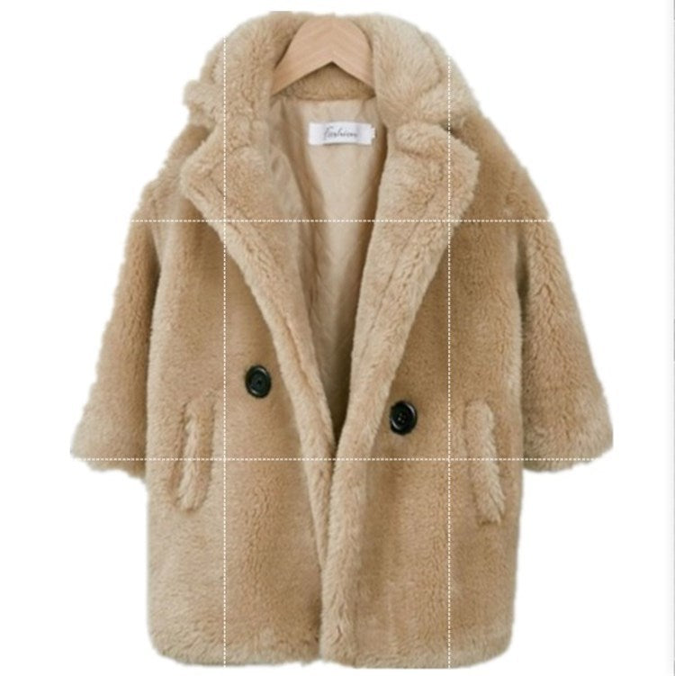 Big Kids Fur Coat In Autumn And Winter Coat Alpscommerce