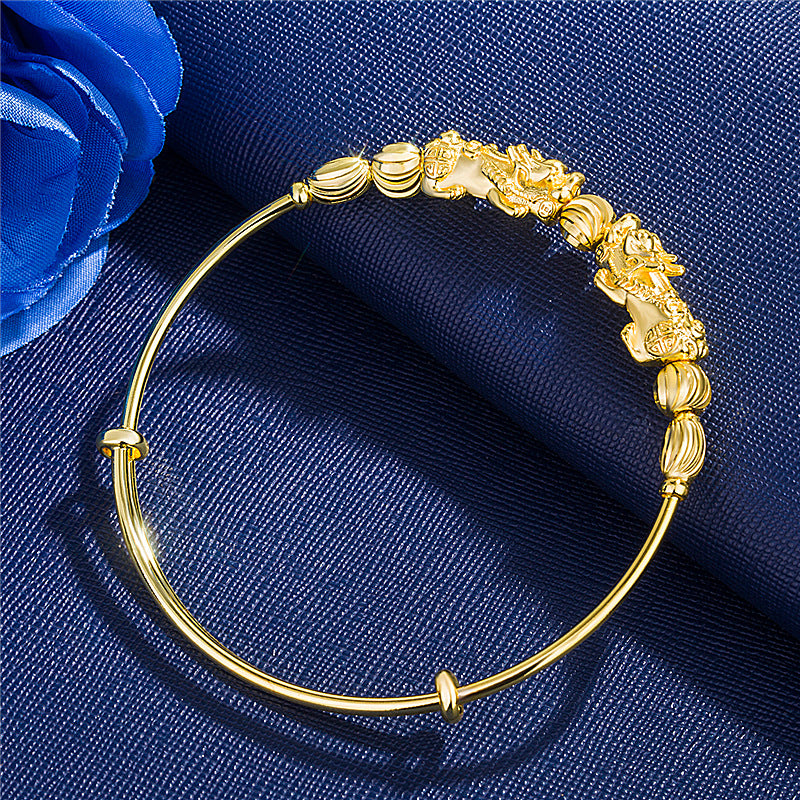 Money Pixiu Transfer Bead Bracelet